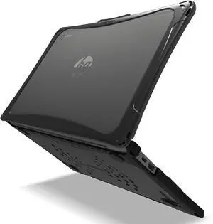 iBenzer Hexpact Case for HP G10 Chromebook 11 Inch, Heavy Duty Case for 11 in HP 10 Chromebook, Protective Cover with Screen Lock for K-12 Students, Education, Classrooms, Black, HP-G10-BK