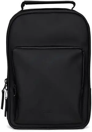 RAINS Large Book Daypack, Backpack, Laptop Bag, Waterproof, 2 Year Warranty, Black
