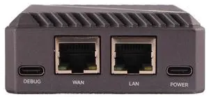 Radxa E20C Mini PC, RK3528A 4-Core CPU, Dual Gigabit Ethernet, CNC Aluminum Case, 4K Support E20C 4GB 32GB Chocolate Black