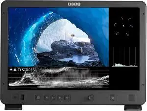 osee Mega 15S 15inch 1500 Nits Higher Bright Pro HDR Field Production Monitor Camera Assist Monitor with Battery Plate C-Stand Cheese Plate and Portable Hooded Case