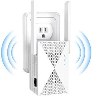 2025 WiFi Extender Signal Booster for Home, Long Range Internet Extender Booster, Wireless Booster, Dual Band WiFi Repeater, Covers Up to 10000 Sq, Works with All Router