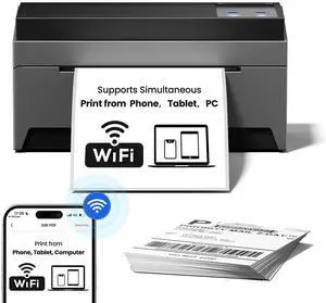 Phomemo WiFi Thermal Label Printer- 5G Wireless Shipping Label Printer for Small Business, Thermal Printers for Shipping Packages, Compatible with iOS&Android, MacOS, Windows, , Etsy, Ebay, USPS
