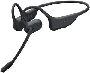 NOUUI Open Ear Headphones with Mic, Bluetooth Headset with Microphone (AI Noise Cancelling), Bluetooth 5.3 Headphones Dual Connection Sweatproof Wireless Headset with Mic for Work, Running, Workouts