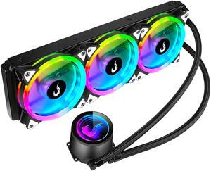 Computer Case Water Cooler - Gamer Black - Rise Mode USA - 360mm - AMD/Intel - ARGB - 5V - Motherboard