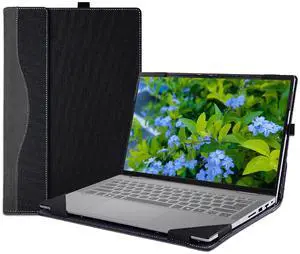 Laptop Case Cover for 14 inch Lenovo IdeaPad 5 2-in-1 14Q8X9 14AHP9 14IRH9 14IRU9 Sleeve,PU Leather Protective Bag Notebook PC Accessories (Dark Grey)