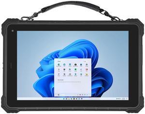 RUGLINE IP68 Rugged Tablets RT-I10Y, 10.1 inch Windows Tablet, Windows 11 Pro Upgrade, 8GB+128GB, Intel N5100, 4G LTE GPS, Industrial Handheld Tablet PC with Handstrap for Rough Outdoor Work