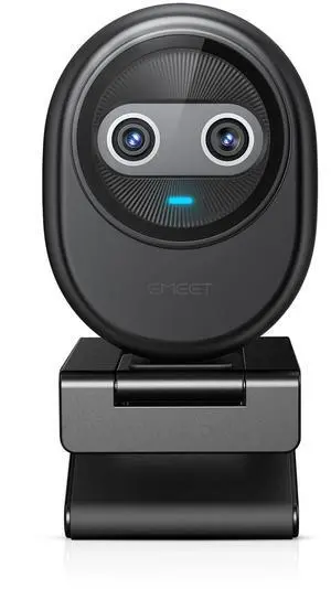 EMEET Piko 4K Webcam for Streaming, World's 1st Dual-Camera AI-Powered 4K Camera w/AI Autofocus, 3 Mics Array&3 Sound Modes, USB Webcam with Clip, Great for Streaming, Desk Setup and Creative Gifts