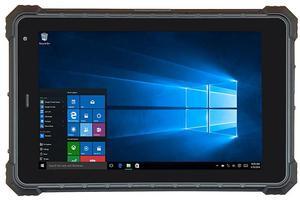 RUGLINE Rugged Tablet, 8 inch Windows 10 Rugged Tablet, 4G LTE, GPS, Water Resistance, 7.6V 5000mAh Battery, 8GB RAM/128GB ROM, Bluetooth, Dual Wi-Fi for Enterprise Work Field