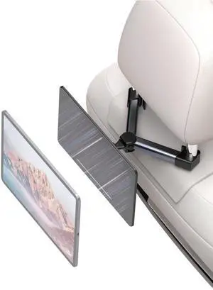 Magnetic Car Headrest Tablet Holder for iPad Pro/Air 11 M2/M3, Road Trip Essentials for Kids, Car Tablet Mount Stand in Back Seats Compatible with iPad Pro 11 1st/2nd/3rd/4th,iPad Air 10.9 4th/5th