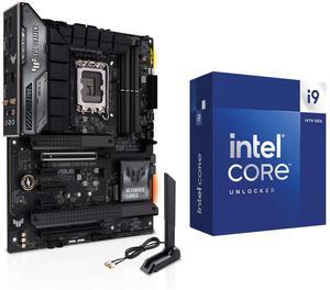 Micro Center CPU Motherboard Combo - Intel i9-14900K 14th Gen 24-Cores LGA 1700 Desktop Processor Bundle with TUF Gaming Z790-Plus WiFi Gaming Motherboard