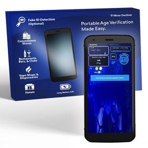MinorDecliner Portable ID Scanner for Bars, Clubs, and Other Businesses - Reads Drivers Licenses - Tough and Rugged - Includes Optional Fake ID Detection