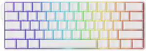 MONSGEEK FUN60 Ultra Rapid Trigger Gaming Keyboard 8k SP Magnetic Switch HE Aluminum Keyboard Multi-Modes White Shine-Through (Glare Magnetic Switch)