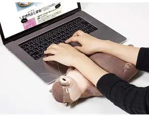 Wrist Pad, Support Wrist Rest Cute Otter Shape to Relieve Wrist Strain, Wrist Rest Support Pillow Cushion for Keyboard, Mouse, 40 cm, Stuffed Down Cotton Pencil Case