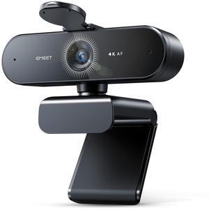 EMEET NOVA 4K Webcam for PC - Ultra 4K HD, PDAF Autofocus, Dual Noise-Cancelling Mics, 73deg FOV, Auto Light Correction, USB-A, Privacy Cover, Ideal for High-End Business Meetings&Live Streaming