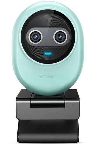 EMEET Piko 4K Webcam for Streaming, World's 1st Dual-Camera AI-Powered 4K Camera w/AI Autofocus, 3 Mics Array&3 Sound Modes, USB Webcam with Clip, Great for Streaming, Desk Setup and Creative Gifts