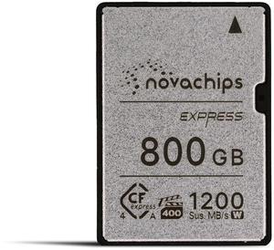 Novachips 800GB Express CFexpress 4.0 Type A Memory Card - Sony Cameras, Sony A9 III, A1 II, A7R V, A7 IV, Fx3, Fx6, (NN965C800GTX8)