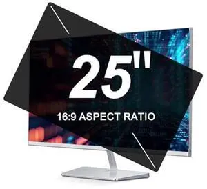 TYLGDSGS 25 Inch Computer Privacy Screen Filter 21.81Inx12.28In - Anti-Spy Data Security Computer Screen Privacy Shield - Anti Blue Light - Anti Glare Screen Protector Film,16:9 Widescreen Monitor