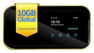 FREEBOT 4G LTE Mobile Hotspot Router with 10GB Global Data 365 Days, Portable WiFi Hotspot Device for Travel, Connects Up to 10 Devices, No Contract or SIM Card Required