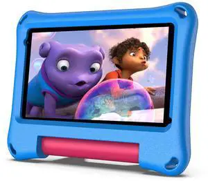 VASOUN Kids Tablet 7 Inch Tablet for Toddlers, Android 13 2GB RAM 32GB RAM with WiFi Dual Camera, Parental Control,Bluetooth, Kid-Proof with Case for Boys Girls (Blue)