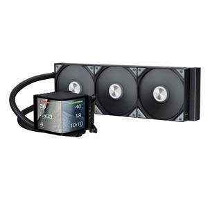 TRYX Panorama 360 360mm AIO 6.5'' AMOLED Curved Screen 3D Anamorphic Effect Customizable AIO Cooler 360mm Asetek 8th Gen V2 320w TDP Magnetic Performance Fan Intel LGA 1851/1700 AMD AM5/AM4