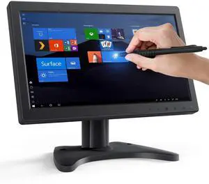 OWLVISION Security Monitor 11.6 Inch, 1920x1080 Compact Touch Screen Monitor with HDMI/VGA/USB Port, Built-in Dual Speakers External Display for Raspberry Pi/PC/Laptop/Mobile Phone