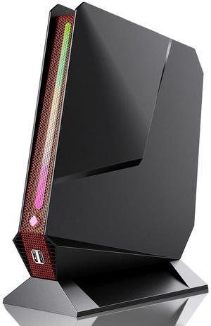 Mini Gaming PC, 12Th Gen Core i9-12900H Up to 5 GHz, RTX 3050 Ti 8GB GDDR6 Mini Desktop Computer, 32GB RAM 1TB NVMe SSD, Support DLSS 3, RGB Lights, 4K Triple Display, 2.5G LAN, 11AC Wi-Fi, Win 11 Pro