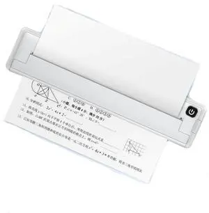 XUMIUZIY Wireless Thermal Printer for Travel - 8.3'' Portable Inkless Printer with Bluetooth 5.3 & USB-C Charging, High Resolution Printing for Documents/Labels/Photos (No Ink/No Paper Waste)