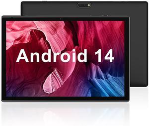 Tablet 10 inch Android Tablet PC, 10.1" Android 14 Tablets, DDR4 6GB RAM 32GB ROM 2MP+8MP Dual Camera, WiFi-6 Bluetooth 1TB Expand IPS Full HD Display Tab, 6000mAh Battery Powerful Performance Tablet