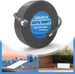 Starlink Cable 100FT/30M for Standard Gen3, Starlink Ethernet Cable, CAT6 High-Speed Satellite Internet Extension Cord for Star Link V3 Dish & Router, IP68 Waterproof for Indoor Outdoor Home/RV/Camper