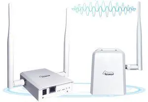 WiFi HaLow,Wireless Bridge 802.11ah Pro,Wi-Fi Halo Point-to-Point Long Range Wireless Access with 2 DBi High-Gain Antenna,Ethernet Air Bridge Repeater