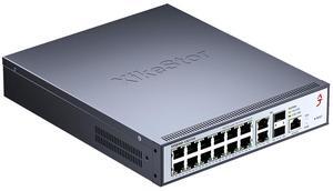 XikeStor 16-Port 2.5G L3 Managed Ethernet Switch, 2.5Gb Network Switch with 12x2.5G RJ45|2x10G RJ45|2x10G SFP+ Ports, DHCP/OSPF/BGP/VLAN/ACL/LACP/IGMP Supported, Built-in Smart Fan, Desktop/Wall-Mount