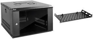 Tecmojo 6U Wall Mount Server Cabinet & 8in Server Rack Shelf