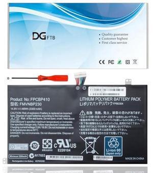 DGFTB FPCBP410 FMVNBP230 FPB0304 New Laptop Battery Replacement for Fujitsu Lifebook U554 UH554 U574 UH574 Series with High Cells (14.8V 48WH/3300mAh)