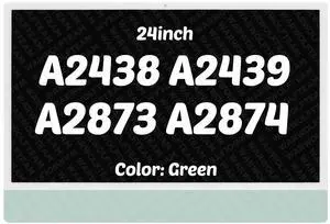 WARWOLFTEAM New Screen Compatible with A2438 A2439 A2873 A2874 24" 4480x2520 LCD Screen Assenbly(Green)