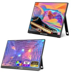 WUAWE 15.6'' Portable Monitor with Built-in Stand