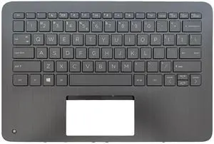 Wzqrps New Replacement for HP ProBook X360 11 G5 G6 EE G7 EE Laptop Upper Case Palmrest Keyboard Assembly Part L83983-001 M03759-001 Black (G5 G6 EE G7 WFC Hole)