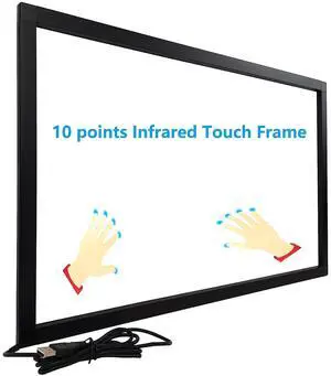DeYoWo 43 Inch Interactive 10 Points Infrared IR Touch Screen Overlay Frame Free Driver...