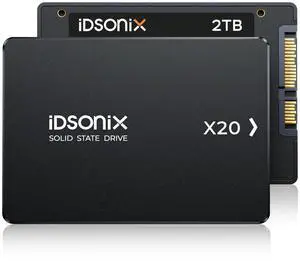 iDsonix 2TB 2.5'' SATA Internal SSD, SATA III 6GB/s Solid State Drive Up to 560MB/s, with 3D NAND Flash & Power Management, for Laptop and PC Desktop Increase Performance, X20
