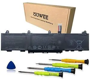 OUWEE CC03XL Laptop Battery Compatible with HP ZBook Firefly 14 G7 G8 EliteBook 830 835 840 845 G7 G8 Series HSTNN-DB9Q L77608-2C1 HSTNN-IB9F L77608-1C1 HSTNN-LB8Q L77608-421 L78555-005 53Wh(Shape-A)