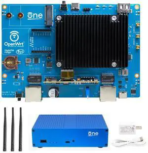 youyeetoo Banana Pi OpenWrt One - WiFi 6 Official OpenWrt Router Mainline Support,MediaTek MT7981B SoC 1GB DDR4 RAM, RJ45 Port