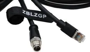 ZBLZGP M12 X-Code 8 Pin to RJ45 Ethernet Cable for Cognex Industrial Cameras,Shielded High Flexible Waterproof Network Cable (5M)