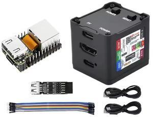Sipeed NanoKVM IP-KVM Mini Remote Control Operations Maintenance Server, 2Gbit 256MB DDR3 RISC-V Linux Development Board, 1TOPS NPU 1GHz C906 RISC-V CPU, USB HDMI 100M Network Port (Black Full Kit)