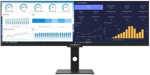 INNOCN Ultrawide Monitor 43.8" WFHD 3840 x 1080p 120Hz 32:9 IPS Computer Split Screen 96% DCI-P3 HDR400 FreeSync Premium USB Type-C HDMI Height Adjustable Mountable - 44C1G