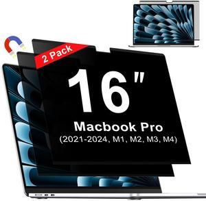 Magnetic Privacy Screen for MacBook Pro 16 Inch (2021-2024, M1, M2, M3, M4), Removable MacBook Laptop Privacy Screen Protector, Anti Blue Light Glare Filter for Mac Pro 16.2" Laptop Computer