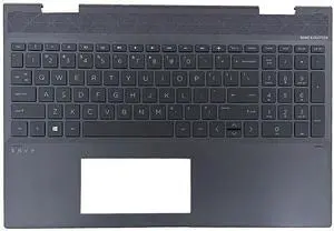 wzqrps Replacement for HP Envy X360 15-CN 15M-CN0011DX 15M-CN 15T-CN 15-CN1073WM Laptop Upper Case Palmrest Backlit Keyboard Assembly Part L20748-001 609939-001 L32767-001 Black