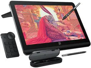 XPPen 4K UHD Artist Pro 19 Gen2 Drawing Tablet with Screen, 156% sRGB Graphic Tablet with 1.07 Billion Colors Anti-Glare Drawing Monitor with Dual 16384 Pen Pressure Stylus, Mini Keydial, 18.4"