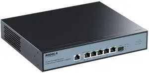 SODOLA 10Gb L2 Managed Switch, 5 x 10G RJ-45 Ports,1 x 10G SFP+ Port,Support LACP, VLAN, QoS, 10G/5G/2.5G/1000M/100M Auto-Negotiation, Multi-Gigabit Managed Ethernet Switch
