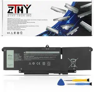 66DWX Battery Replacement for Dell Latitude 7340 7350 7440 7450 7640 7650 P126F P126F001 P175G P175G001 P176G P176G001 P178G P178G001 P179G P179G001 86D0Y 086D0Y 0HYH8 00HYH8 WW8N8 11.4V 57Wh 3Cell