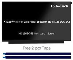 NT156WHM-N44 V8.0.Fit NT156WHM-N34 N156BGA-EA3 LCD Screen Replacement for HP 15-DW0083WM HD 1366x768, LED Non-Touch Display(Narrow Edge)