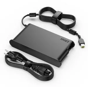 Hodeay 230W Slim Tip AC Adapter Compatible with Lenovo Legion 5i Gen 9 Legion Slim 5 Gen 9 (16 AMD) ThinkBook 16p Gen 4,Compatible P/N: ADL230SCC3A, SA10R16890, 02DL144., Black